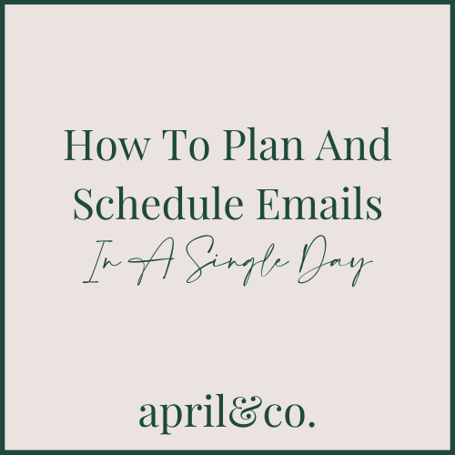 How To Plan And Schedule Emails In A Single Day